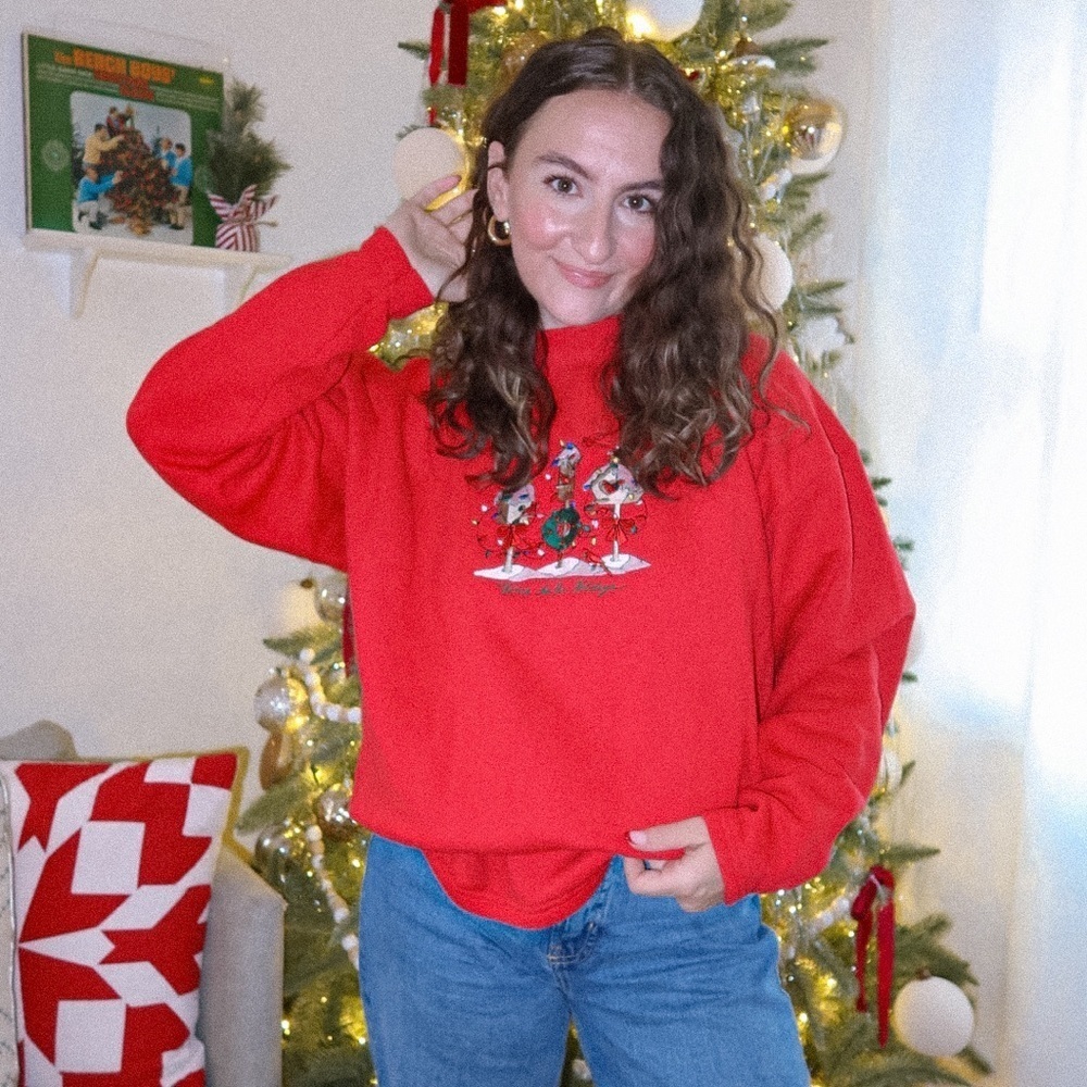 Vintage Desert Heat Home For the Holidays Sweatshirt | size XXL
